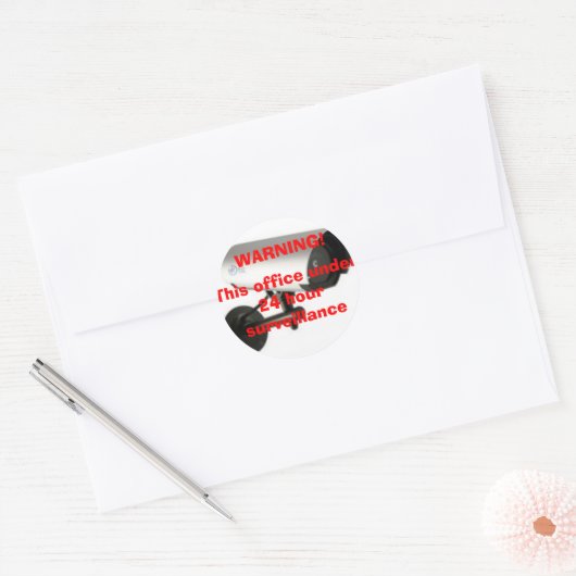 Video surveillance sticker (Envelop)