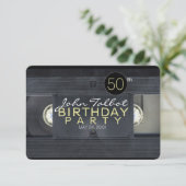 Video Tape 2 VHS 50th Birthday Party Invitation Kaart (Staand voorkant)