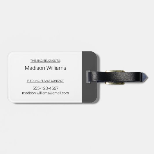 Video Tape Mobile Unit Bagagelabel (Achterkant horizontaal)