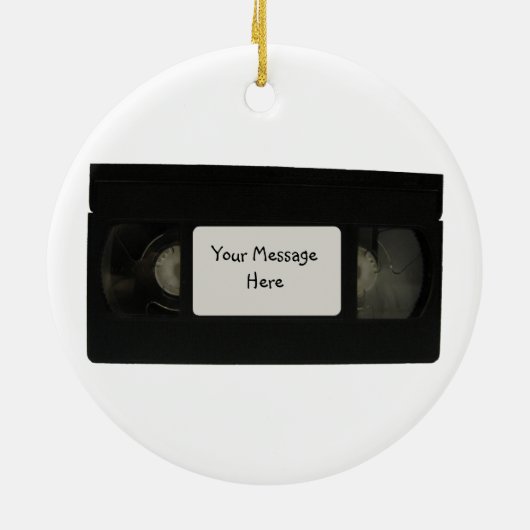 Video-tapesornament Keramisch Ornament (Achterkant)