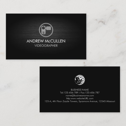 Video video video video video visitekaartje (Voorkant / Achterkant)