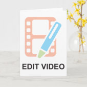 Video-Wenskaarten bewerken Kaart (Gele Bloem)