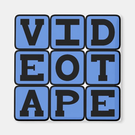 Videoband, VHS-band Magneet (Voorkant)