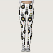 Videoband Vinyl LP Leggings (Voorkant)