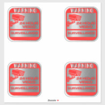 Videobewakingssignalen, waarschuwing