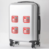 Videobewakingssignalen, waarschuwing sticker (Koffer)