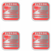 Videobewakingssignalen, waarschuwing sticker (Voorkant)