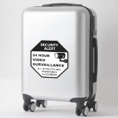 Videobewakingstekens, Zakelijke CCTV-beveiliging Sticker (Koffer)