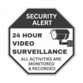 Videobewakingstekens, Zakelijke CCTV-beveiliging Sticker (Voorkant)