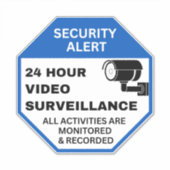Videobewakingstekens, Zakelijke CCTV-beveiliging Sticker (Voorkant)