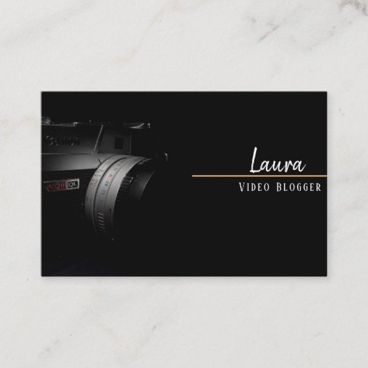Videoblogger Visitekaartje (Voorkant)