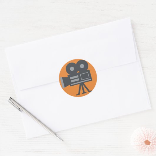 Videocamera Emoji Ronde Sticker (Envelop)