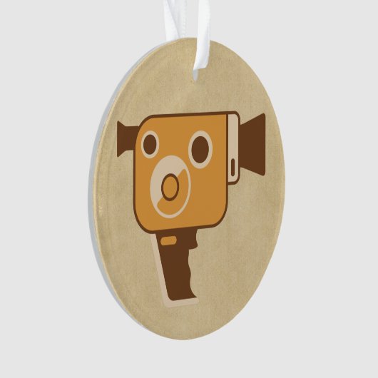 Videocamera filmmaker ornament (voorkant)