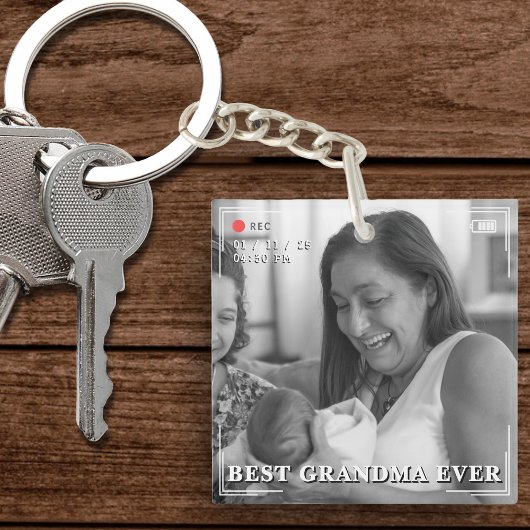 Videocamera foto Beste vader ooit Sleutelhanger