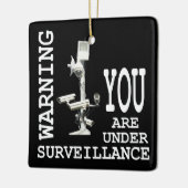 Videocamera's voor surveillance keramisch ornament (Links)