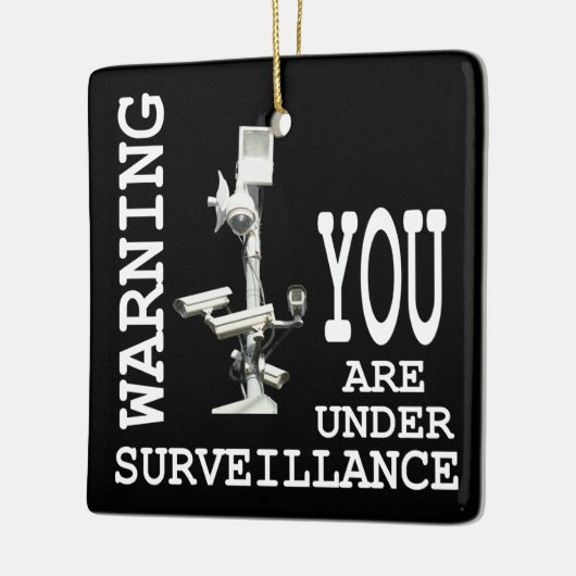 Videocamera's voor surveillance keramisch ornament (Links)