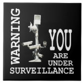 Videocamera's voor surveillance tegeltje (Voorkant)