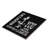 Videocamera's voor surveillance tegeltje (Zijkant)