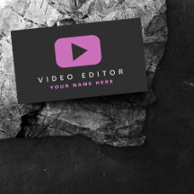 Videoeditor Filmmaker Roze & zwarte sociale media 