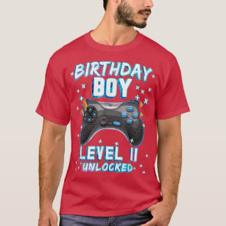 Videogame 11th Birthday Gamer Boys - Level 11 Unl T-shirt