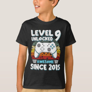 Videogame 9e Verjaardag Jongens Meisjes Kinder 9 j T-shirt