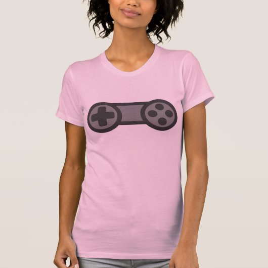 Videogame Boob-controller T-shirt (Voorkant)