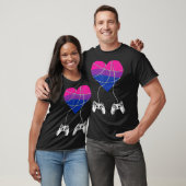 VideoGame Controller Bisexual Pride Gaming LGBTQ G T-shirt (Unisex)