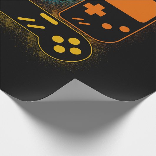 Videogame-controller Cadeaupapier (Hoek)