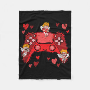 Videogame-controller hart Valentijnsdag Schattig G Fleece Deken