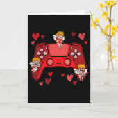 Videogame Controller Hart Valentijnsdag Schattig G Kaart (Gele Bloem)