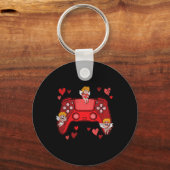 Videogame Controller Hart Valentijnsdag Schattig G Sleutelhanger (Voorkant)