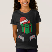Videogame Controller Kerst PJs Kerstmis T-shirt (Voorkant)