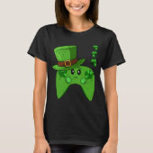 Videogame Controller Shamrock St Patricks Day Gam T-shirt (Voorkant)