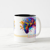 Videogame-controller Tweekleurige Koffiemok (Voorkant rechts)