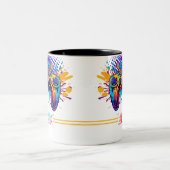 Videogame-controller Tweekleurige Koffiemok (Center)