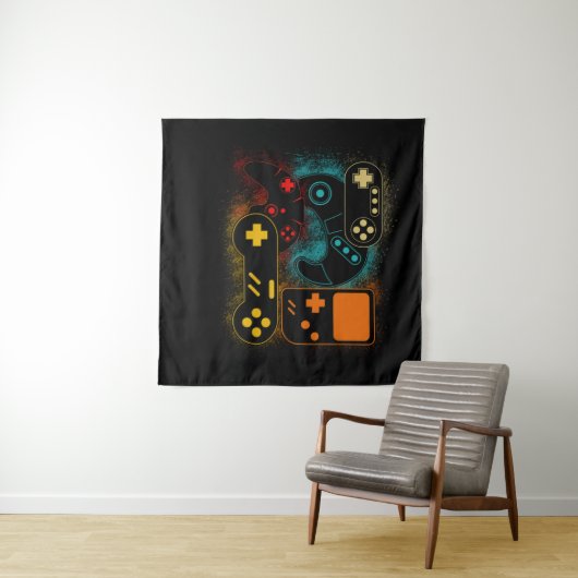 Videogame-controller Wandkleed (In Situ (horizontaal))