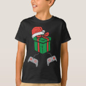 Videogame Controller Xmas PJ's Kerstmis T-shirt (Voorkant)