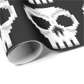 Videogame Death Skull - Pixel Art Cadeaupapier (Rol Hoek)