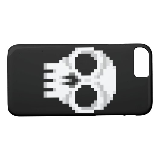 Videogame Death Skull - Pixel Art Case-Mate iPhone Case (Achterkant (Horizontaal))