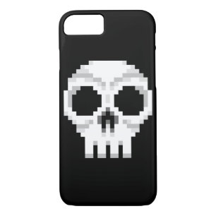 Videogame Death Skull - Pixel Art iPhone 8/7 Hoesje