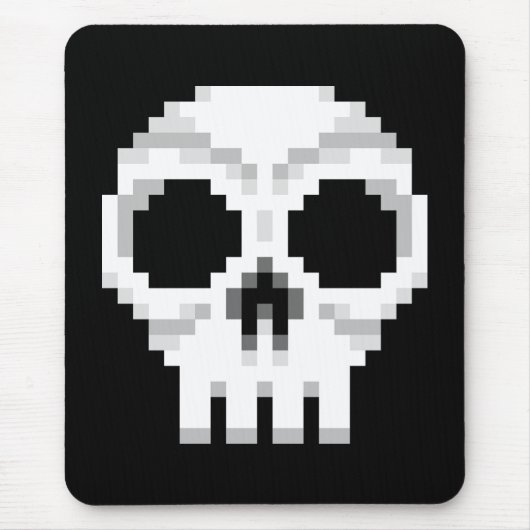 Videogame Death Skull - Pixel Art Muismat (Voorkant)
