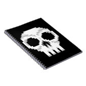Videogame Death Skull - Pixel Art Notitieboek (Rechterzijde)