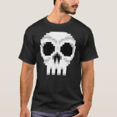 Videogame Death Skull - Pixel Art T-shirt (Voorkant)