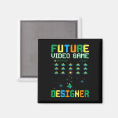Videogame Designer voor kinderen1 Magneet (Voorkant / Achterkant)
