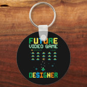 Videogame Designer voor kinderen1 Sleutelhanger (Voorkant)