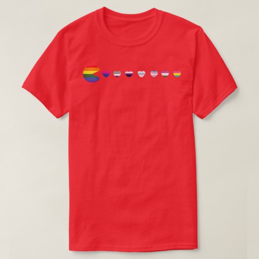 VideoGame Funny Gaming LGBTQ Ally Pride Flag Gamer T-shirt (Design voorkant)