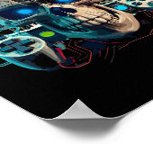 Videogame Gamer Amorphous Creature Skull Gaming C Poster (Hoek)