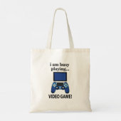 Videogame Ik ben bezig met het spelen van videogam Tote Bag (Achterkant)