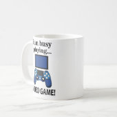 Videogame Ik ben druk met het spelen van videogame Koffiemok (Voorkant links)