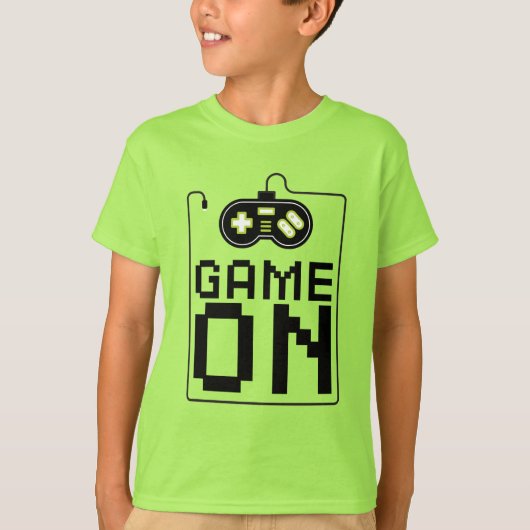 Videogame ingeschakeld t-shirt (Voorkant)